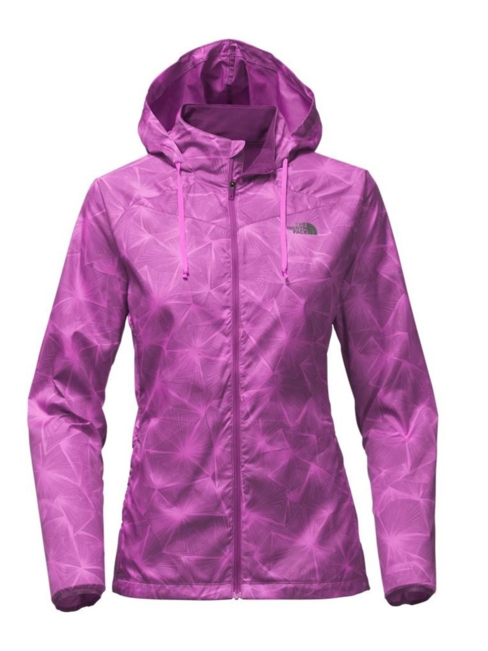 The North Face Rapida Packable Running Jacket Windbreaker Large Pink Purple
